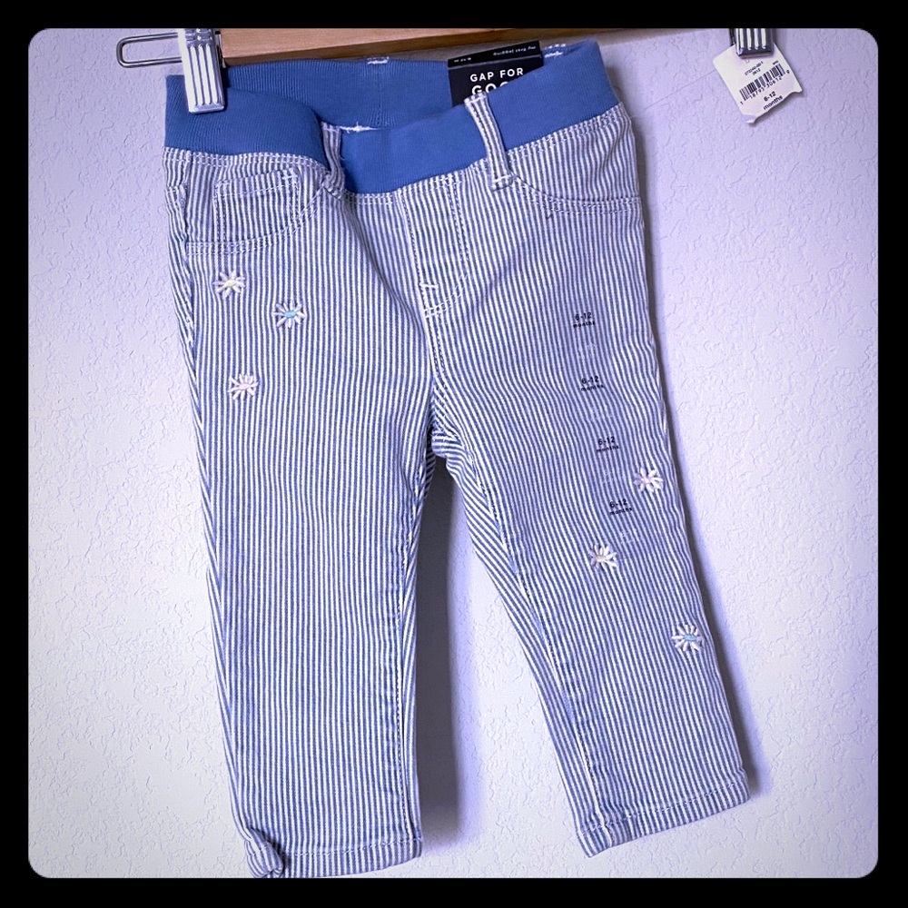 NWT Baby Railroad Striped Jeans